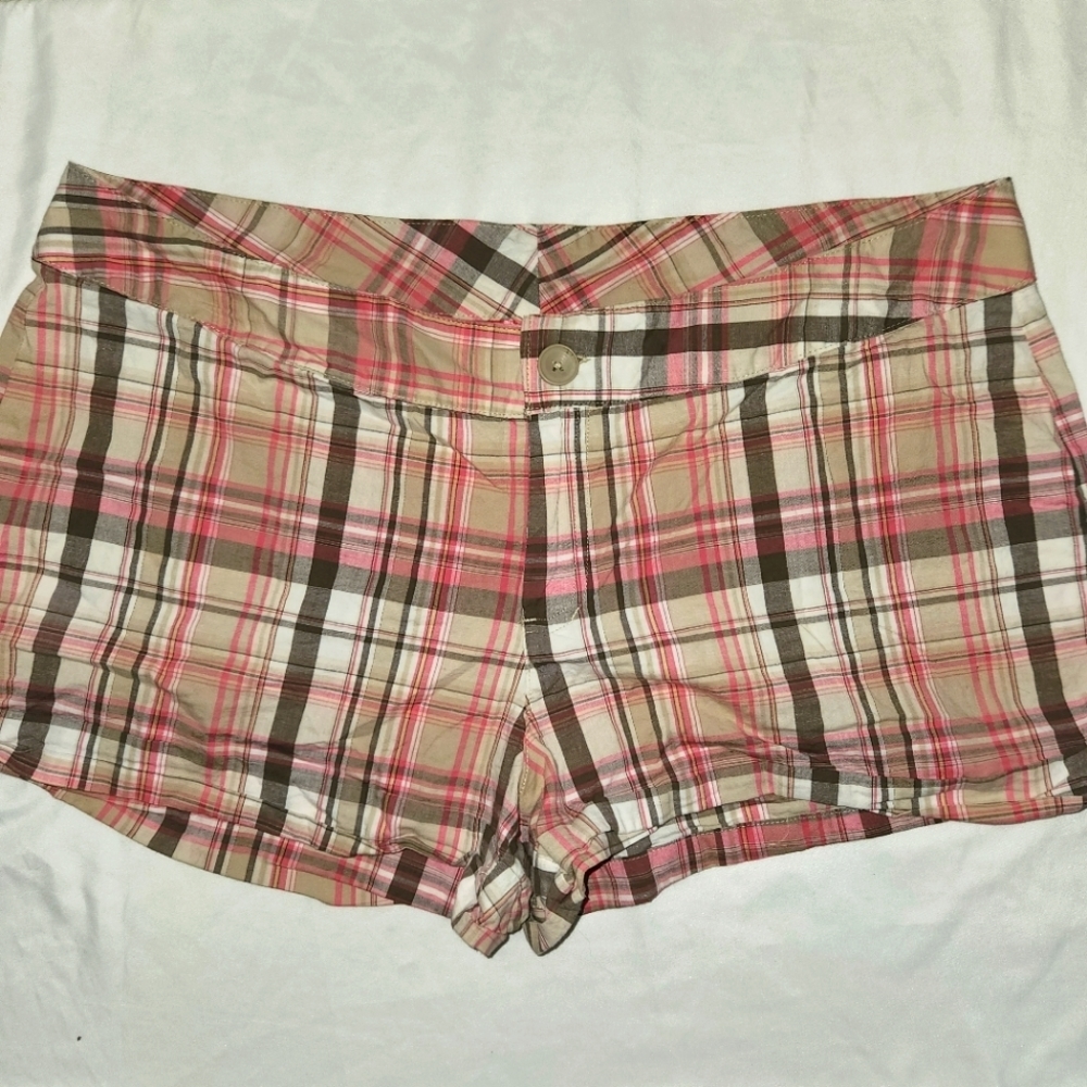 Mix & Co Women's XL Plaid Shorts